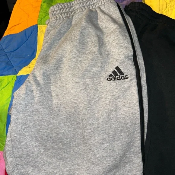 Adidas Men’s Black & Light Gray Athletic Shorts Set, Size XL - Picture 4 of 8